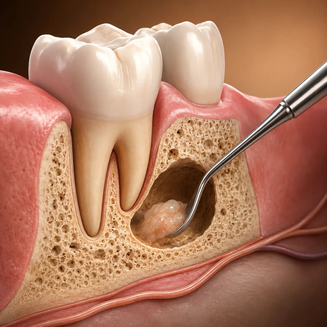 Chistectomie dentară - eliminare chist apical la hiSmile Galați