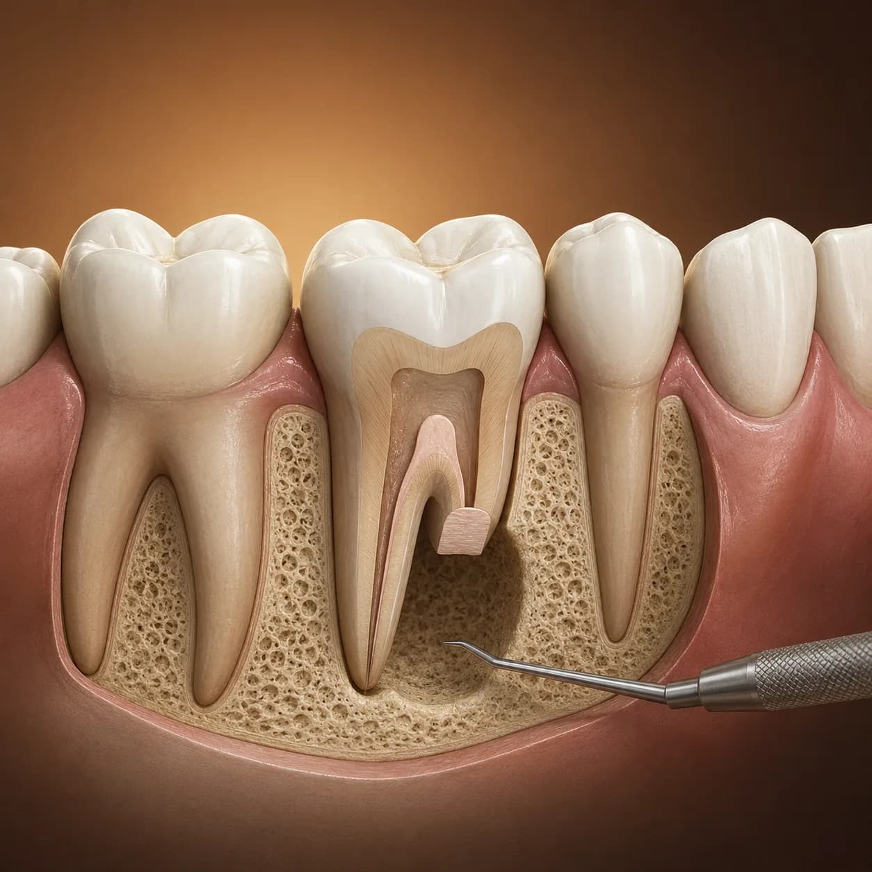 Rezecție apicală - chirurgie endodontică la hiSmile Galați