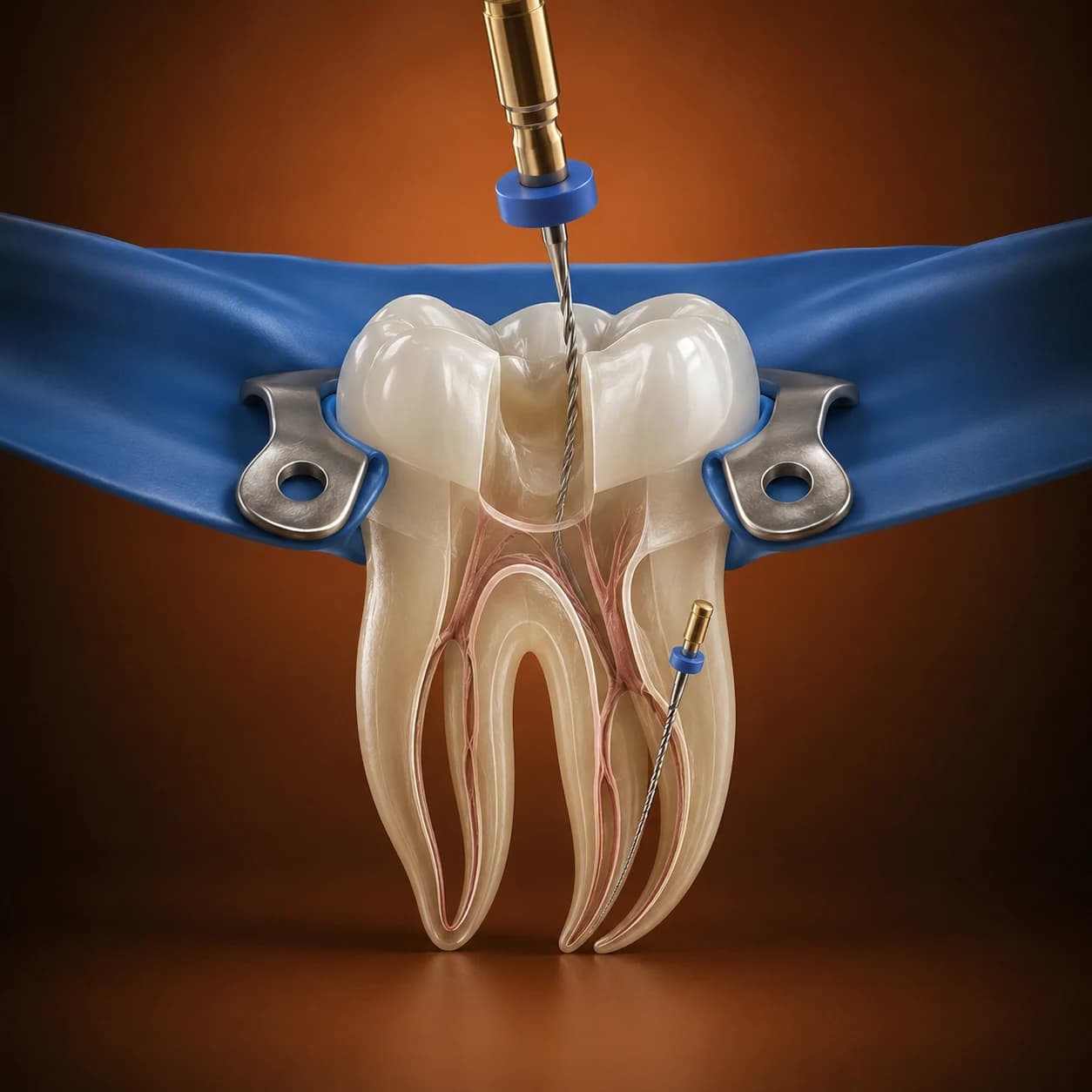 Tratament endodontic pluriradicular pe molar la hiSmile Galați